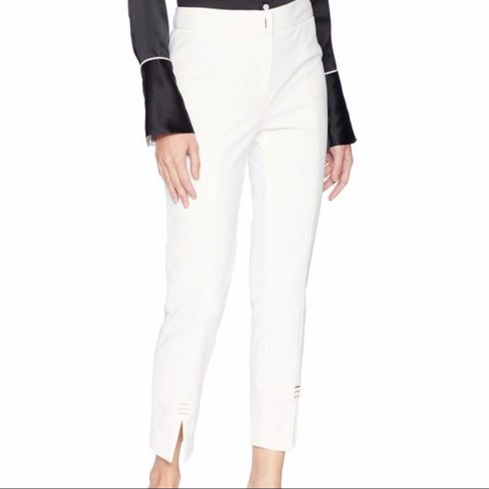 CALVIN KLEIN - Straight Pant with Ankle Hardware